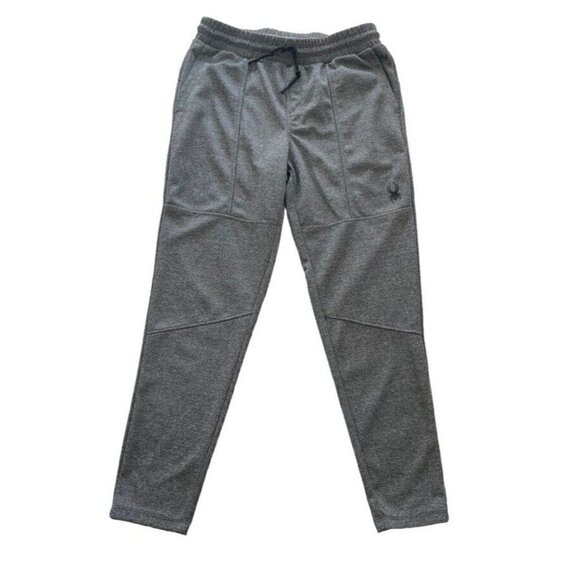 SPYDER Men's Sz M  ProW B Gray Jogger Sweatpants Stretch Pull On Pockets - Picture 1 of 9